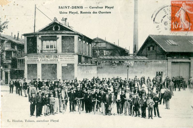 1910年的普萊耶爾Pleyel工廠及員工照片