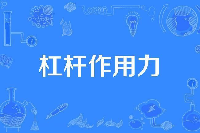 槓桿作用力 槓桿作用力