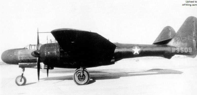 第一架XP-61原型機41-19509
