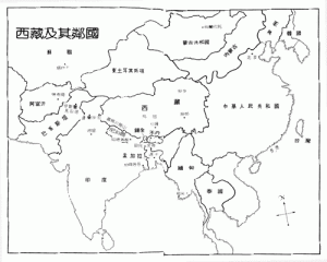 達賴所構想的所謂“大藏區”地圖