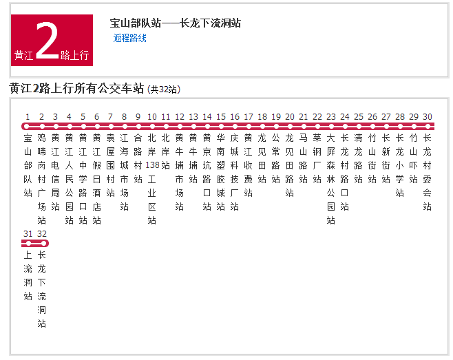 黃江公交2路 黃江公交2路
