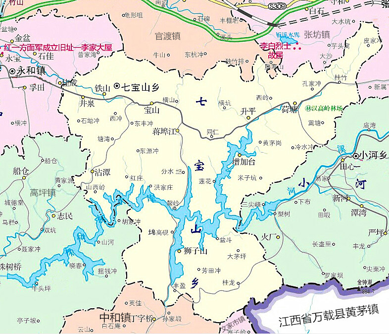 七寶山鄉地圖
