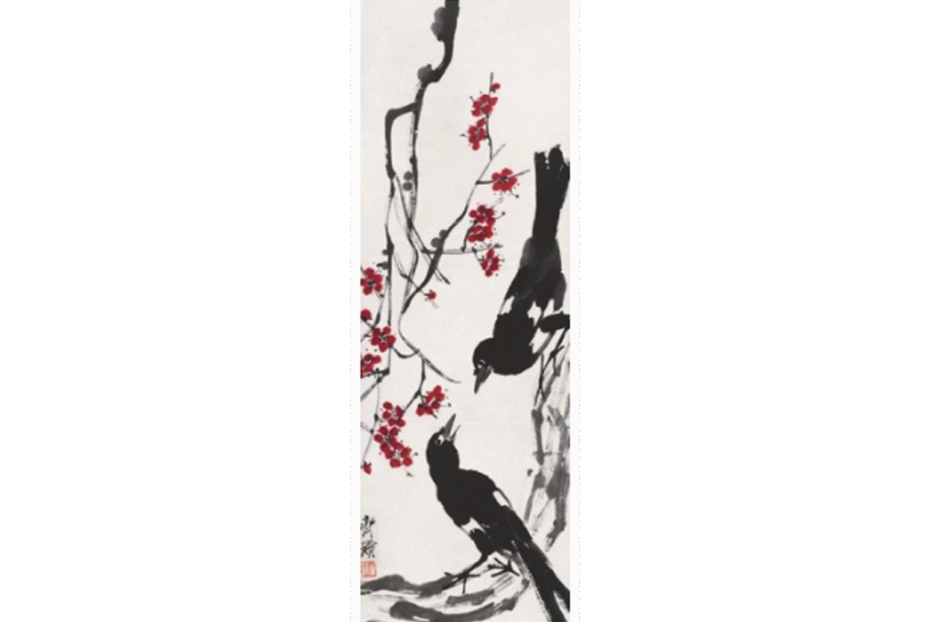紅梅喜鵲 紅梅喜鵲
