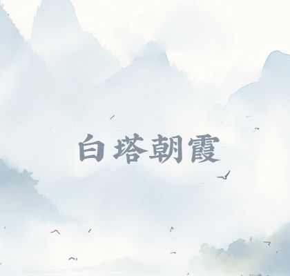 白塔朝霞 白塔朝霞