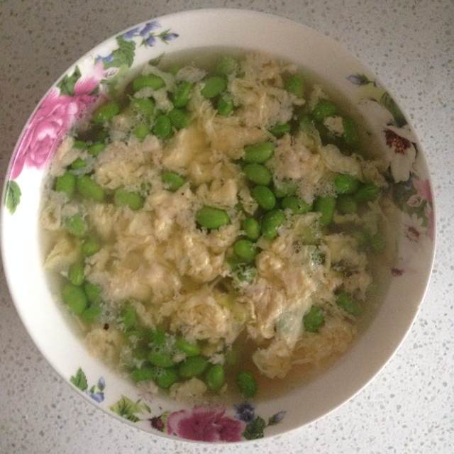 毛豆蛋湯 毛豆蛋湯