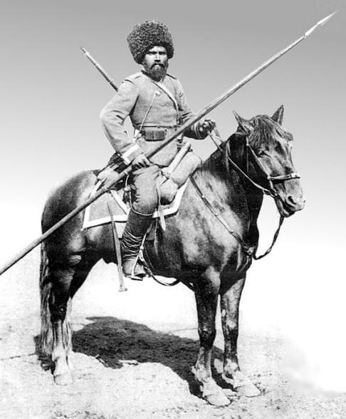 1890年俄國哥薩克騎兵在中亞