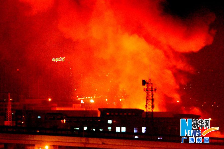 遼寧大連一液化氣站發生爆炸