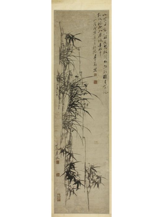 蘭竹圖(清代鄭燮創作的收藏於福建博物院的紙本畫) 蘭竹圖(清代鄭燮創作的收藏於福建博物院的紙本畫)