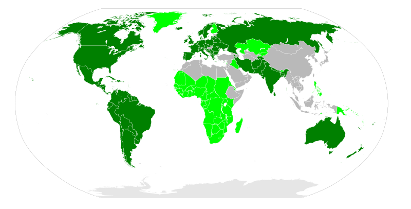 全球地圖分布
