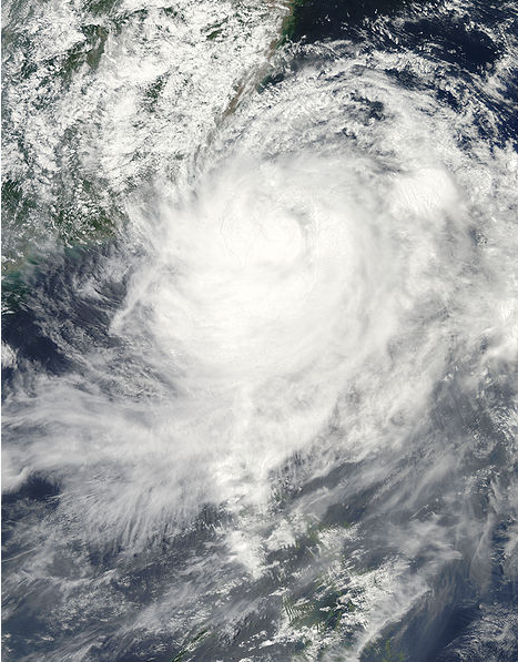 颱風莫拉克 衛星雲圖