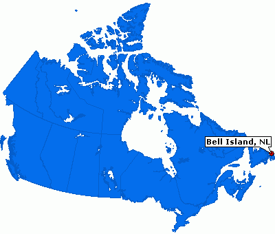 加拿大貝爾島的地理位置