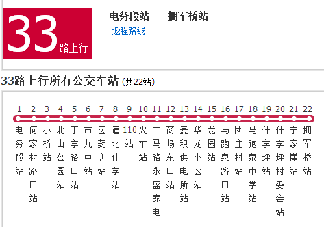 天水公交33路 天水公交33路