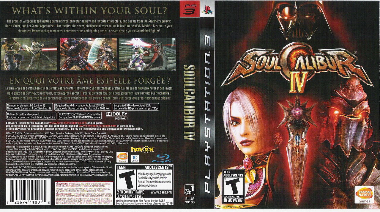 PS3版《靈魂能力4》美版封面