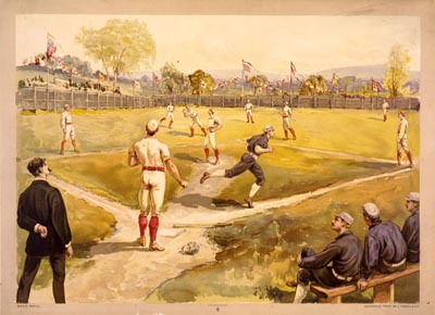 早期棒球運動的襪蹬穿著