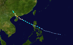 強颱風彩虹 路徑圖