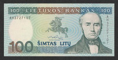 立陶宛100立特：西蒙納斯·道坎塔斯