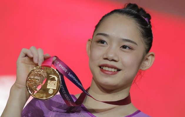 劉婷婷獲得女子平衡木金牌