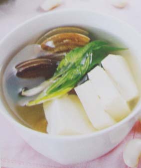 文蛤豆腐湯