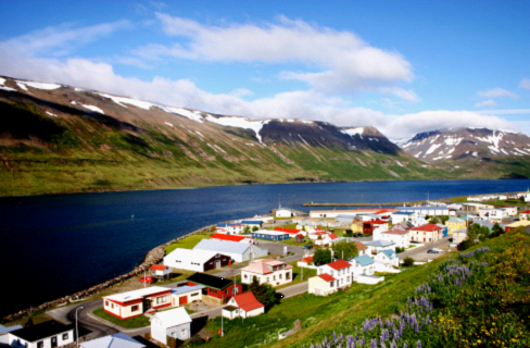 圖註：冰島北部的美麗漁港小鎮