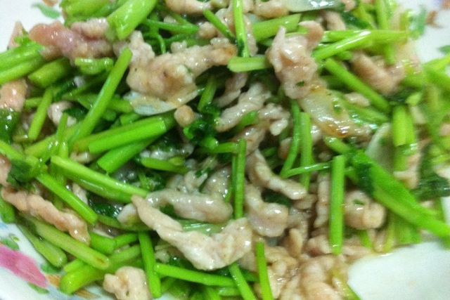鹽爆肉絲 鹽爆肉絲