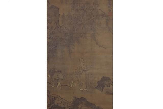 柳橋高士圖