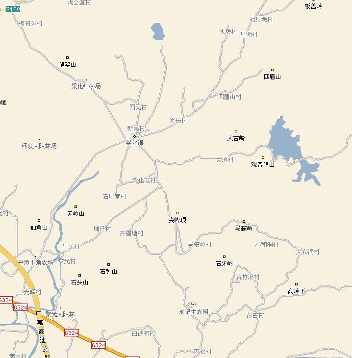 梁化鎮地圖