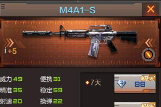 M4A1-S(遊戲《穿越火線:槍戰王者》中的武器) M4A1-S(遊戲《穿越火線:槍戰王者》中的武器)