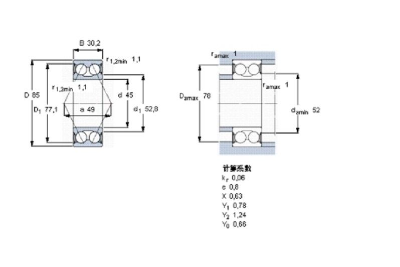 SKF 3209A-2RS1/MT33軸承 SKF 3209A-2RS1/MT33軸承