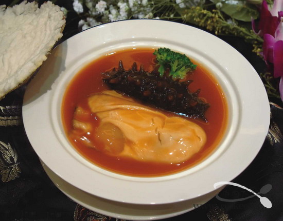 姜蔥海參生蚝湯