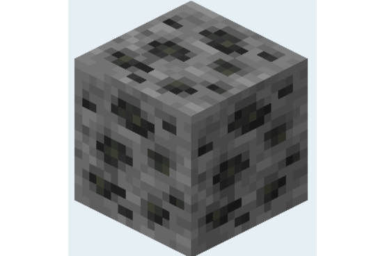 煤礦石(遊戲Minecraft中的一種礦石) 煤礦石(遊戲Minecraft中的一種礦石)