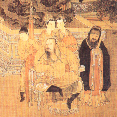 《朱雲折檻圖》-南宋 佚名（1127-1278）