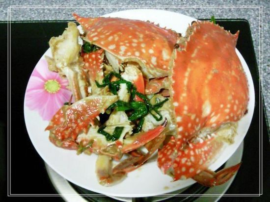 姜蔥炒冬蟹 姜蔥炒冬蟹