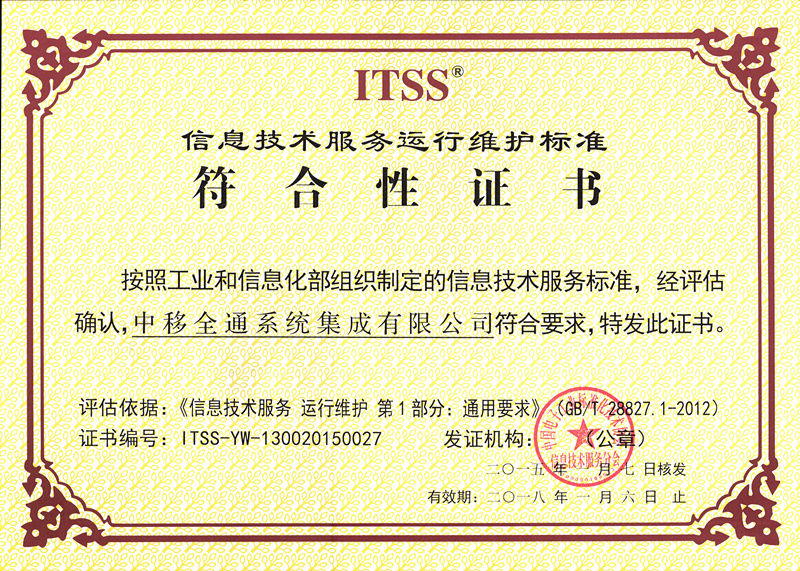 ITSS(信息技術服務標準)