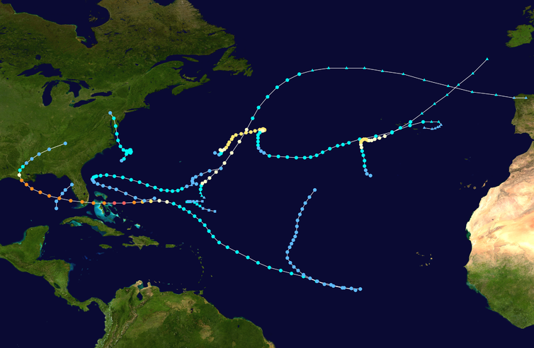 1992年大西洋颶風季時間軸