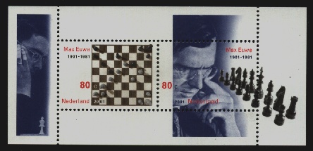荷蘭2001年發行的馬克斯.尤偉百年誕辰郵票