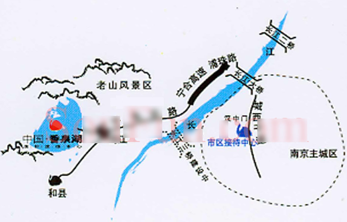 中國香泉湖交通圖