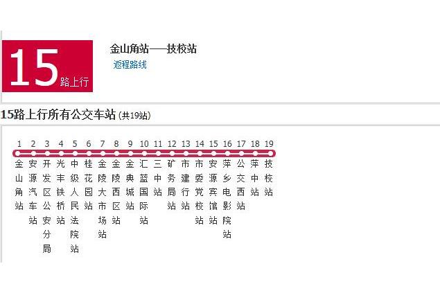 萍鄉公交15路 萍鄉公交15路