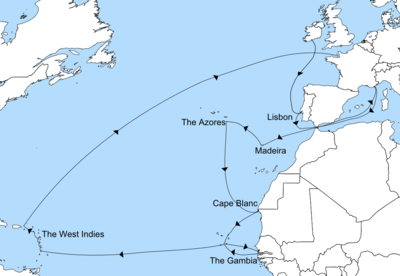 1650–1653年的海上流浪