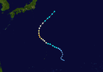 颱風科羅旺 路徑圖