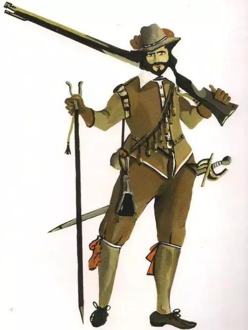 17世紀早期的葡萄牙火槍手
