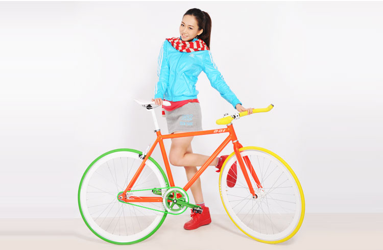 彩色腳踏車