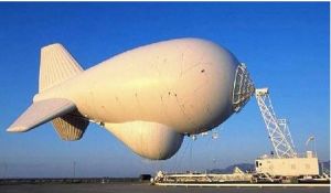 攜帶有雷達偵察設備的美軍偵察氣球