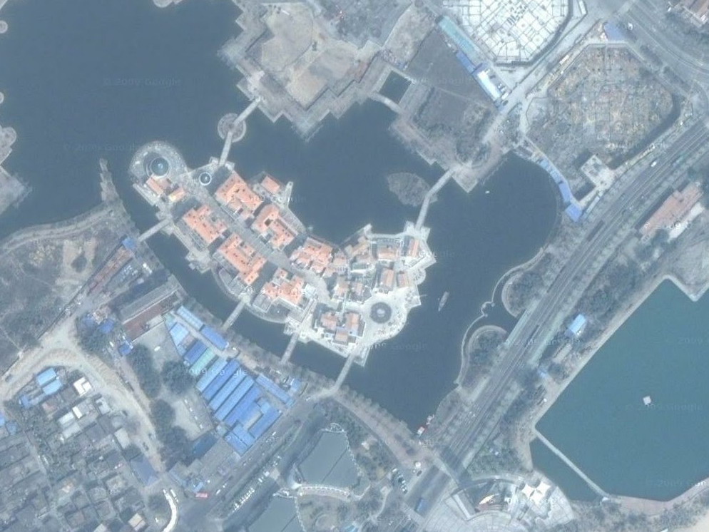 湖心島衛星地圖