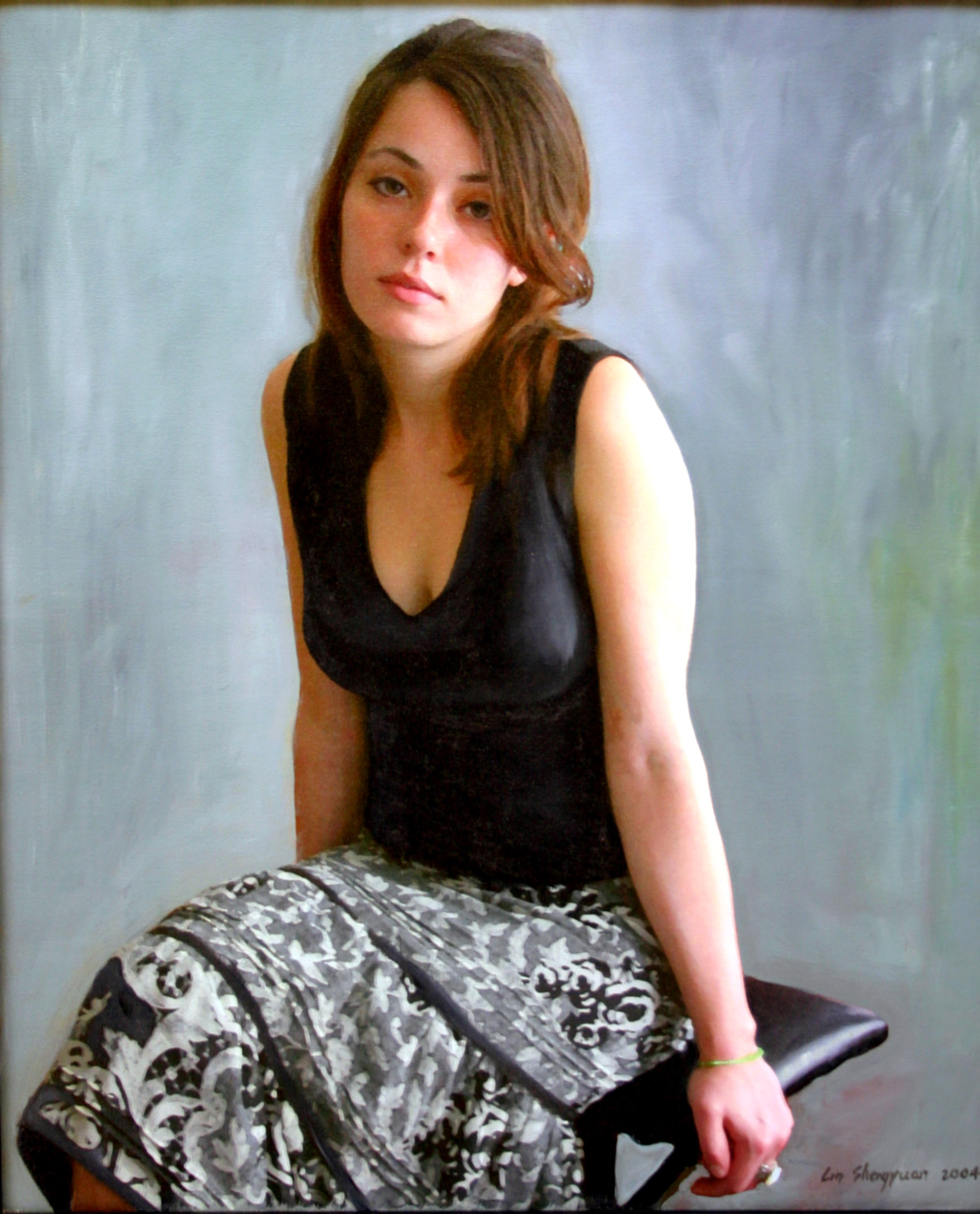 麗雅像 2004 林聖元油畫