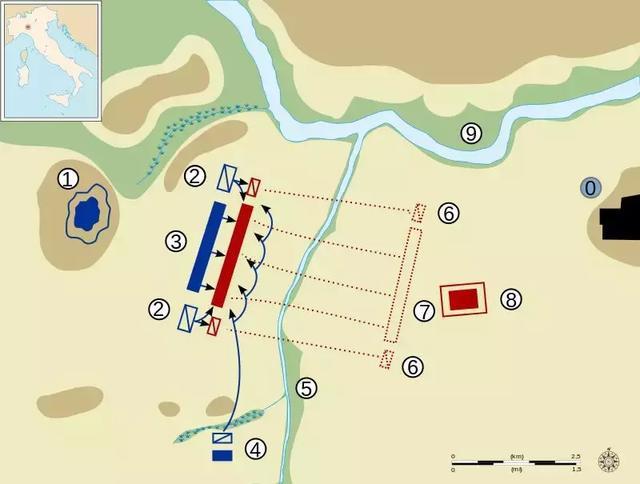 主動過河的羅馬人 最後在對岸損失了大部分兵力