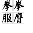 拳拳服膺 拳拳服膺