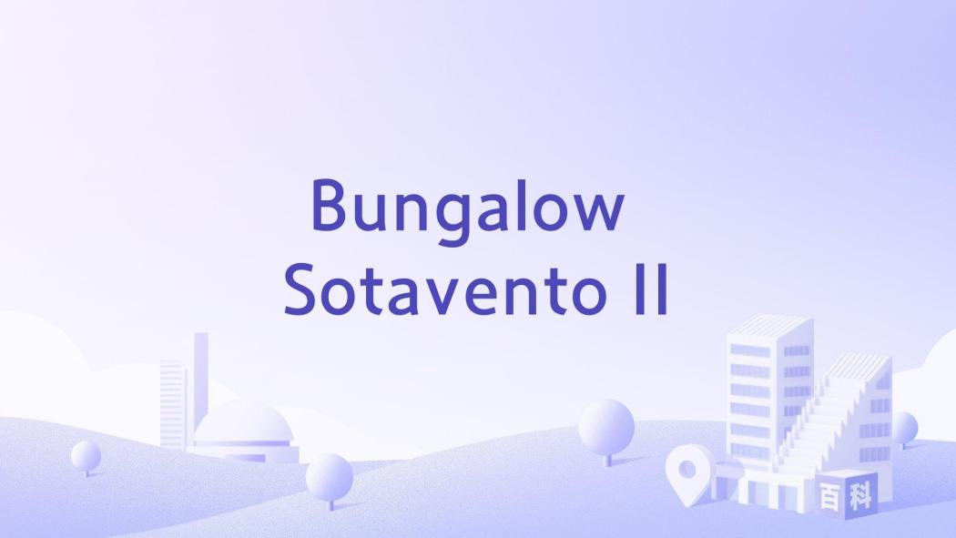Bungalow Sotavento II