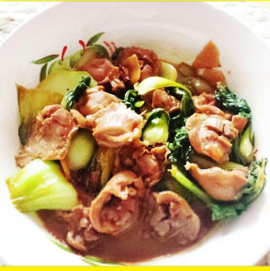 油菜爆雞胗 油菜爆雞胗