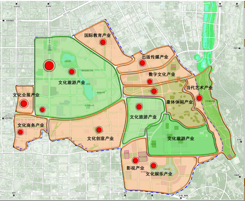 曲江新區產業布局規劃圖