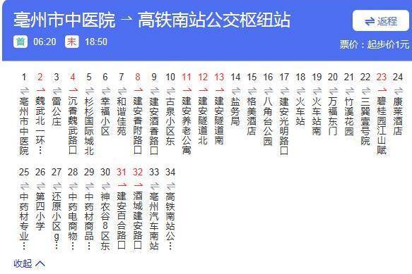 亳州公交131路 亳州公交131路